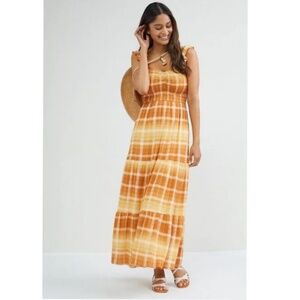 Anthropologie EN ELLY Ruffled Maxi Dress